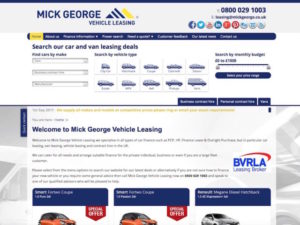 Mick George leasing website