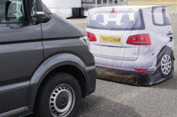 Thatcham tests on Crafter AEB technology