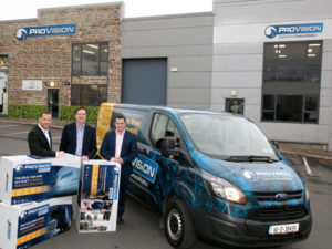 From left to right: Mervyn O’Callaghan, (Managing Director, ProVision), Barry Downes, (Managing Partner, Suir Valley Ventures), Simon Murray, (Sales & Marketing Director, ProVision)