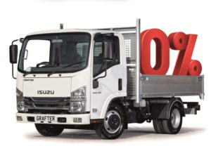 Isuzu Trucks' 0% finance offer applies to the Grafter 3.5t tipper models