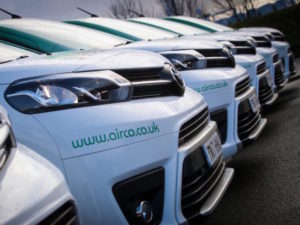 Airco specified Comfort grade medium-wheelbase Proace vans for its engineering team.