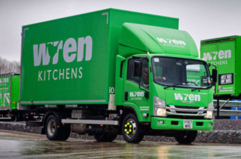 Upsizing the delivery vehicles has enabled the fleet to be cut from 100 vans to 45 Isuzu trucks.
