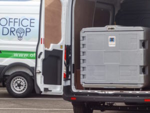 Office drop installed ColdCube units in 45 of the company’s 66-strong Ford Transit fleet.