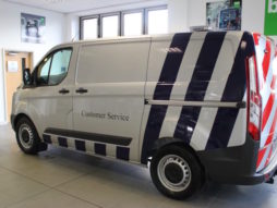 The Transit Custom's 3.4T chassis gives the fleet greater capacity, combined with increased internal space.