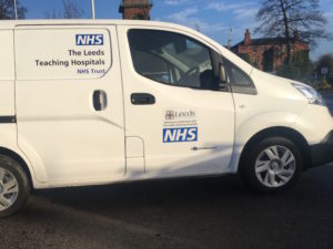 The web-based Ctrack Online is enabling Leeds Teaching Hospitals to monitor a mixed-use fleet of 32 vans.