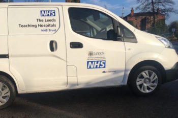 The web-based Ctrack Online is enabling Leeds Teaching Hospitals to monitor a mixed-use fleet of 32 vans.