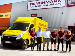 Eight new Movano vans have joined the Benchmarx Kitchens & Joinery fleet