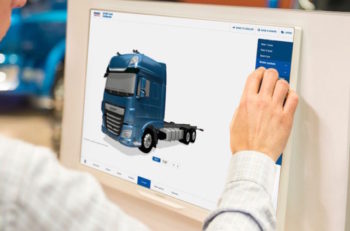 DAF Trucks' online configurator provides a 360-degree view