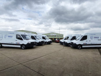 Oracle Asbestos Solution partnered with Europcar to provide six liveried Sprinters to its drivers