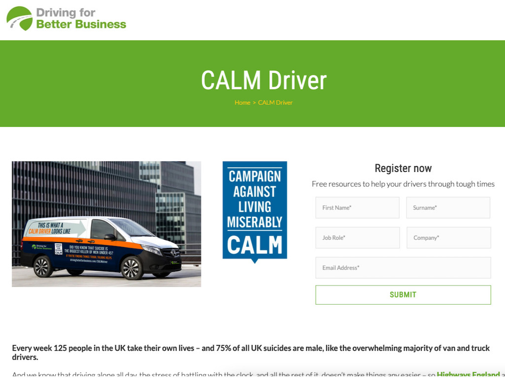 Free mental health resources to support van drivers in pandemic