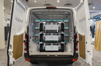 If.Micro stacked in a van