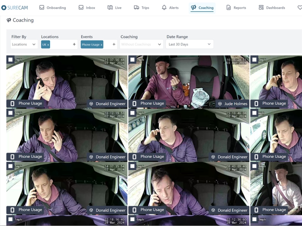 AI driver coaching tool to support fleet road safety strategies