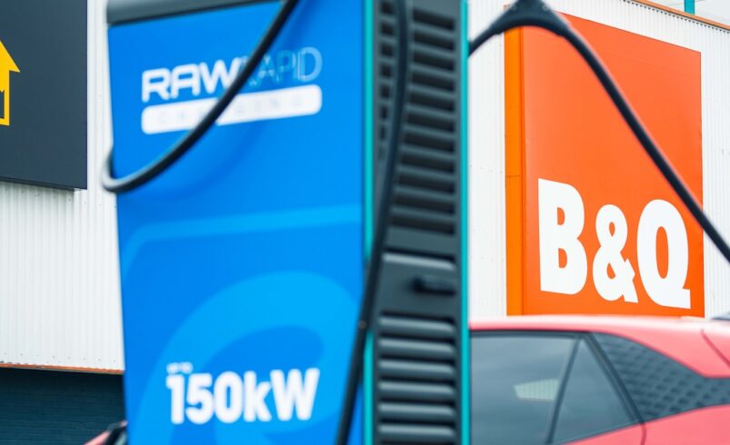 B&Q and Raw Charging launch ultra-rapid EV network to power electric vans