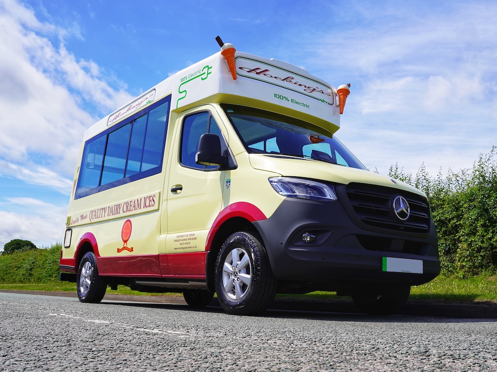 World’s first fully certified electric ice cream van debuts