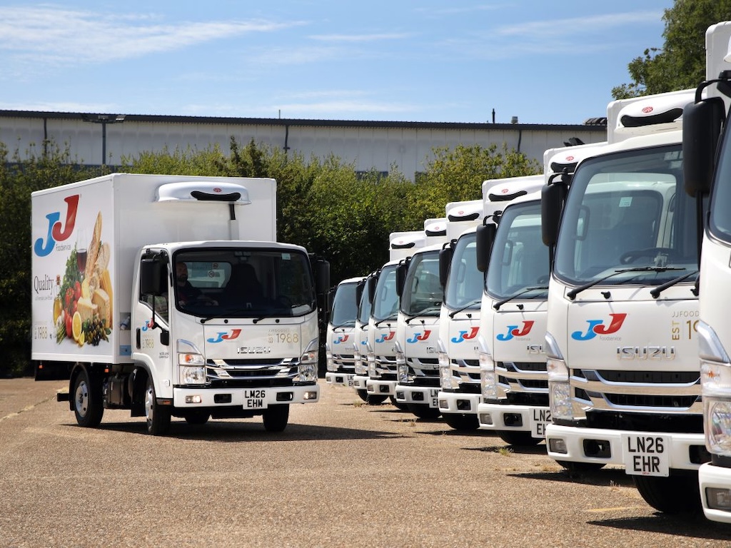 JJ Foodservice expands all-Isuzu fleet with 20 new Grafters