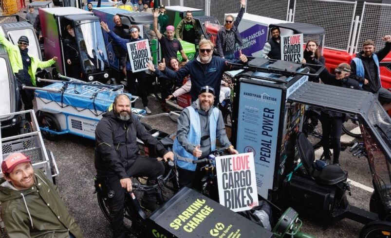 Mass cargo bike convoy demands Dutch-style zero-emission zone for London freight