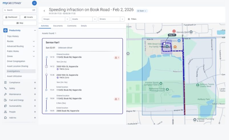 Geotab launches Investigations and connected safety tools to slash fleet risk